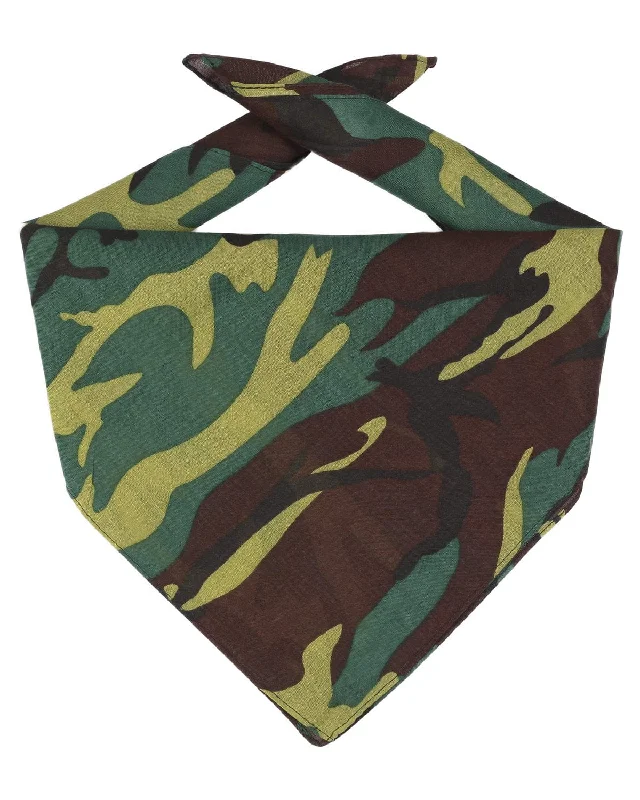 Price Fest Big Accessories Solid Bandana | Forest Camo