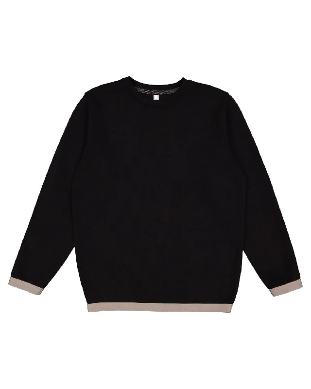 Shop and Save LAT Statement Fleece Crew Sweatshirt | Black/ Titanium