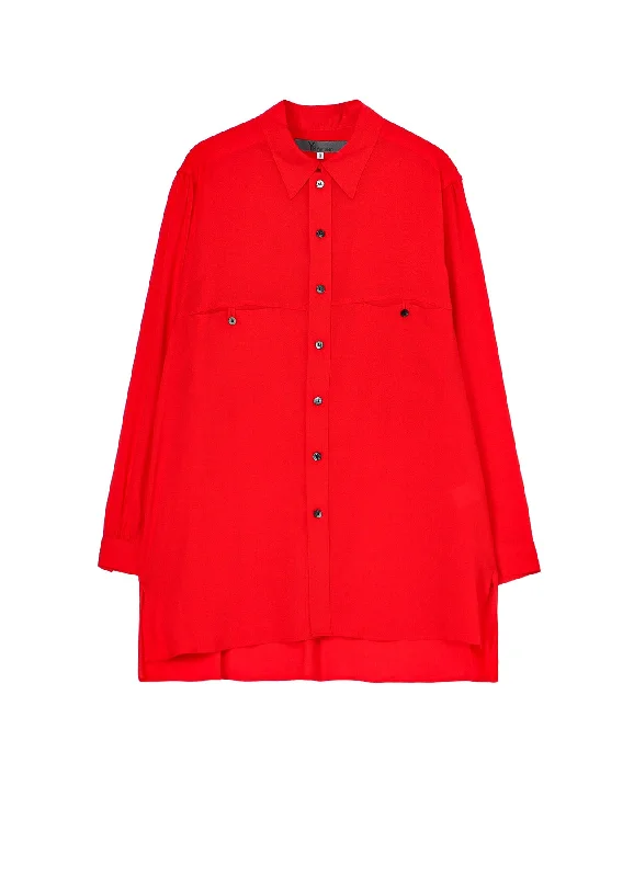 Discount Mania CELLULOSE LAWN PANEL POCKET SHIRT