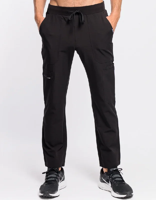 Unmissable Offer Essential Multi-Pocket Scrub Pants - Black