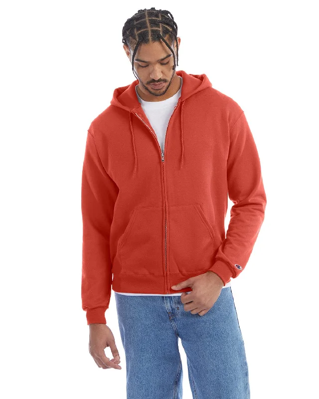 Price Slash Champion EcoSmart Full-Zip Hoodie | Red River Clay