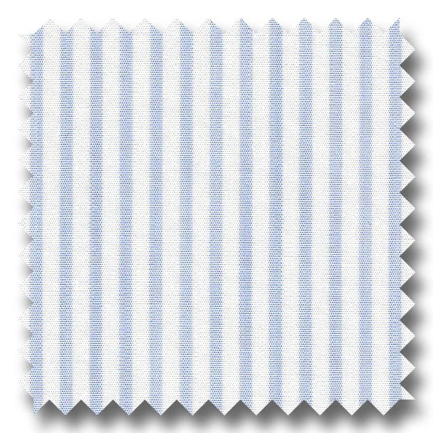 Shop and Save Light Blue Stripe 2Ply Broadcloth - Custom Dress Shirt