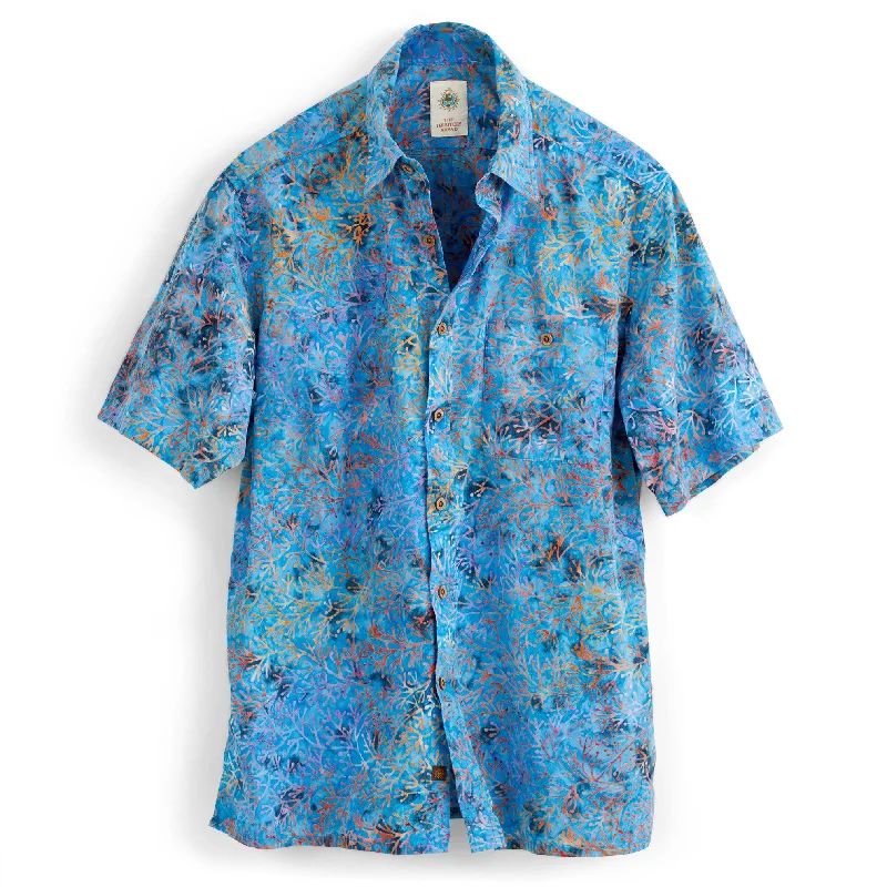Great Deal Cosmic Coral Batik Shirt
