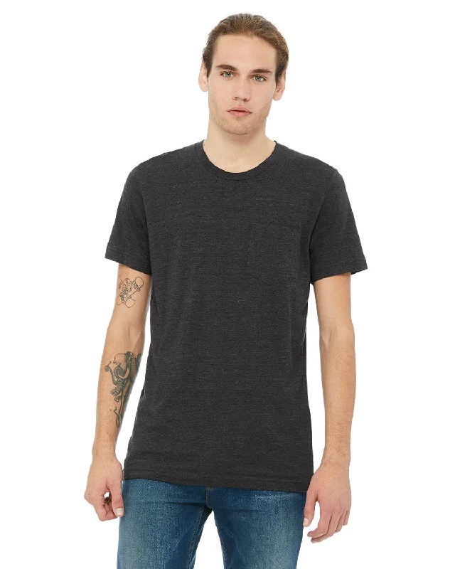 Weekend Specials to Love Bella+Canvas Jersey Pocket T-Shirt | Dark Gry Heather