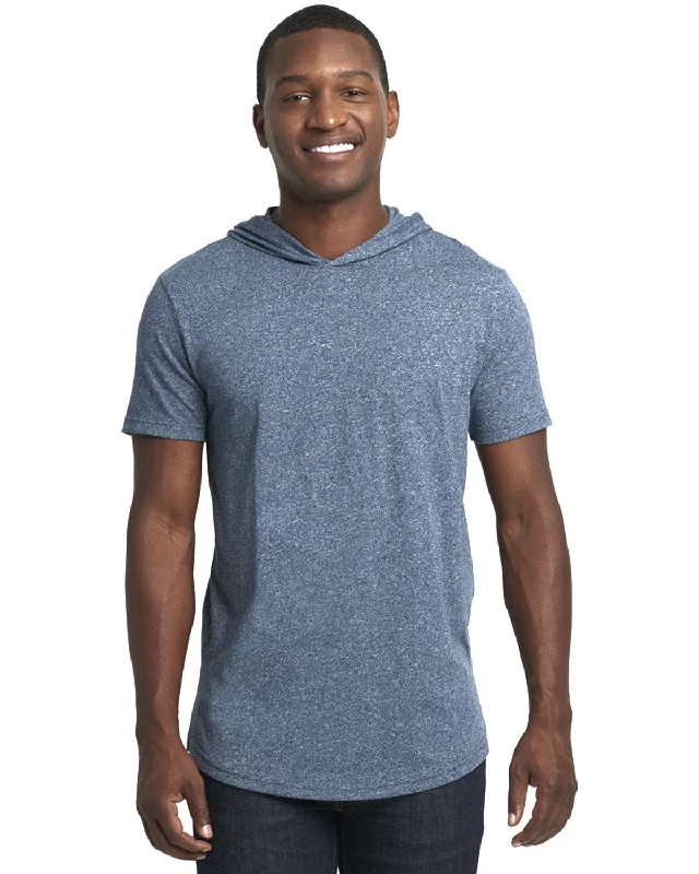 Exclusive Deal Next Level Apparel Unisex Mock Twist Short Sleeve Hoody T-Shirt | Indigo