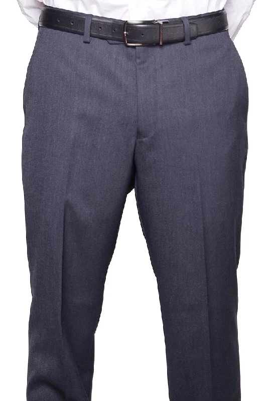 Steals and Deals Michael Kors Men's Modern Blue Non Pleated Regular Fit Dress Pants - XQX0010