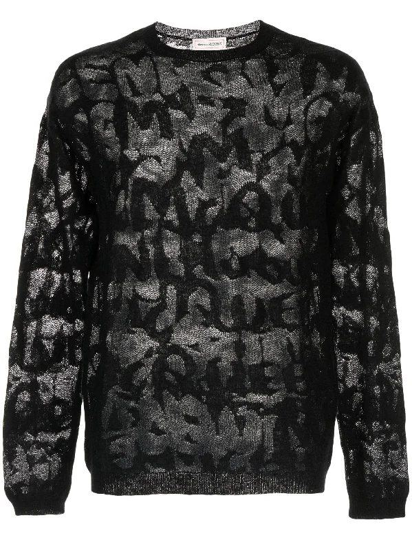 Weekend Discounts to Grab Devoré-Effect Crew-Neck Jumper