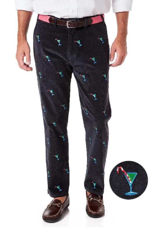 Take Advantage Beachcomber Corduroy Pant Nantucket Navy with Martini Candy Cane