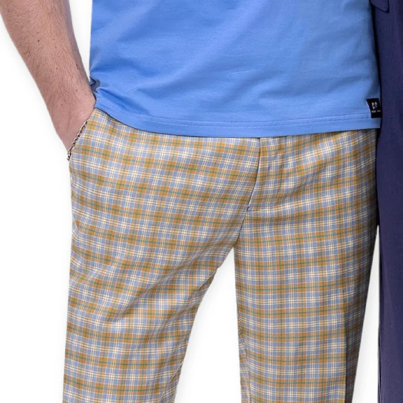 Lowest Rates KENT & PARK: Slim Fit Plaid Pants PL79