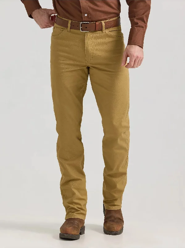 Markdown Sale Wrangler Men's Tough Comfort Cowboy Cut® Regular Fit Canvas Jean