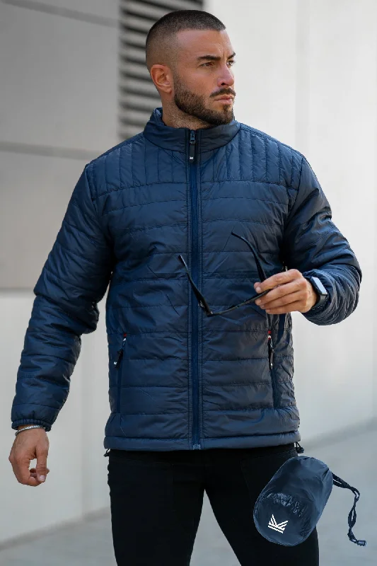 Early Bird Discount Imported Packable Puffer Jacket - Navy