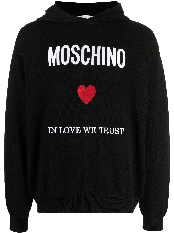 Weekend Discounts to Enjoy Slogan-Print Cotton Hoodie