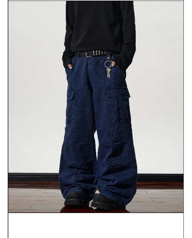 Take Action Bamboo Pattern Bootcut Cargo Pants