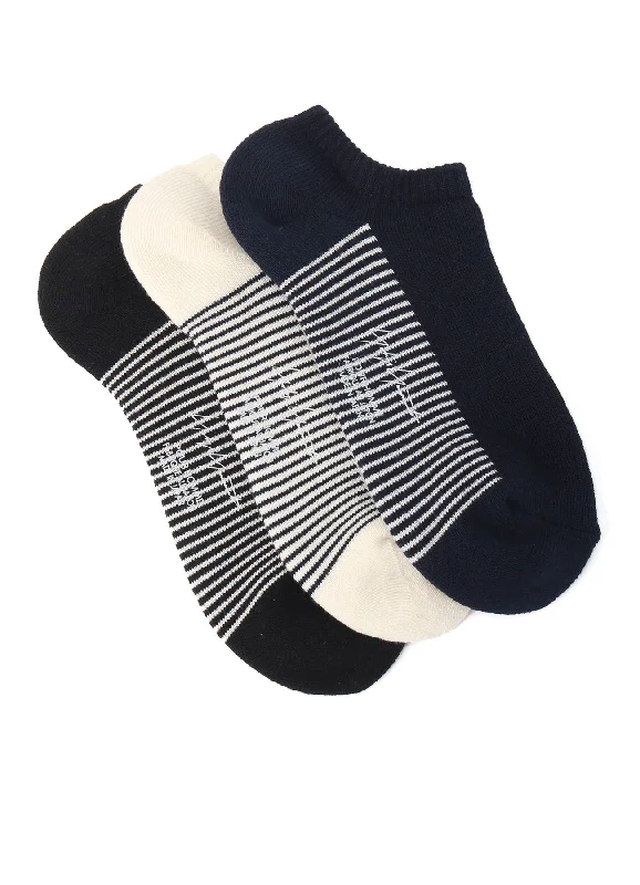 Savings Bonanza C/AC PILE JERSEY SHORT BORDER SOCKS