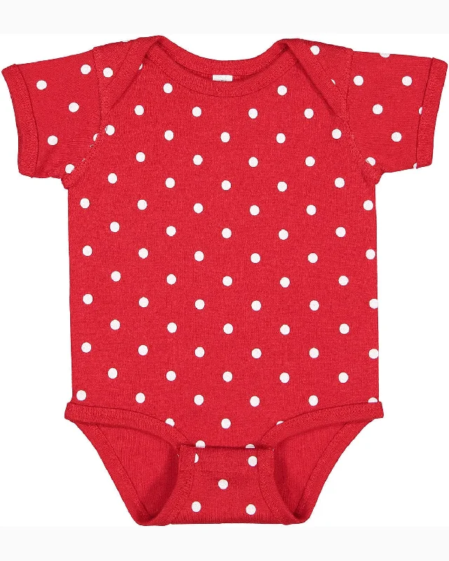 Customer Appreciation Sale Rabbit Skins Lap Shoulder Creeper | Red/ White Dot
