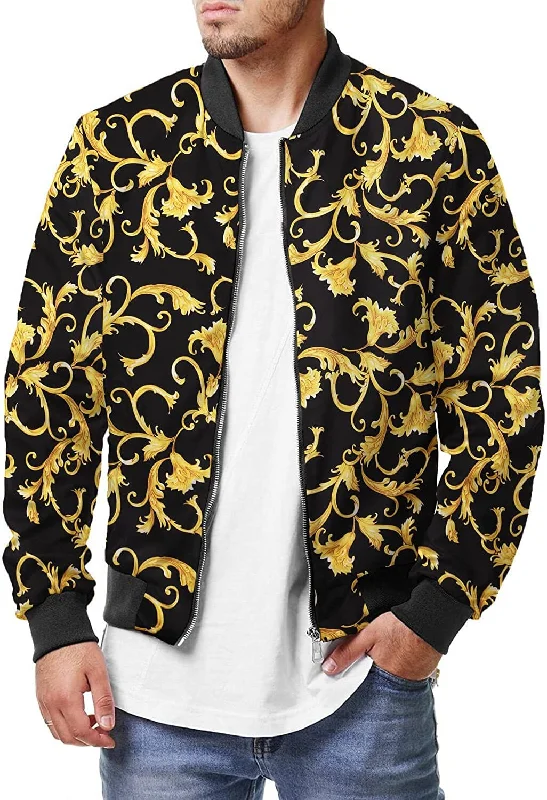 Black/Gold Floral