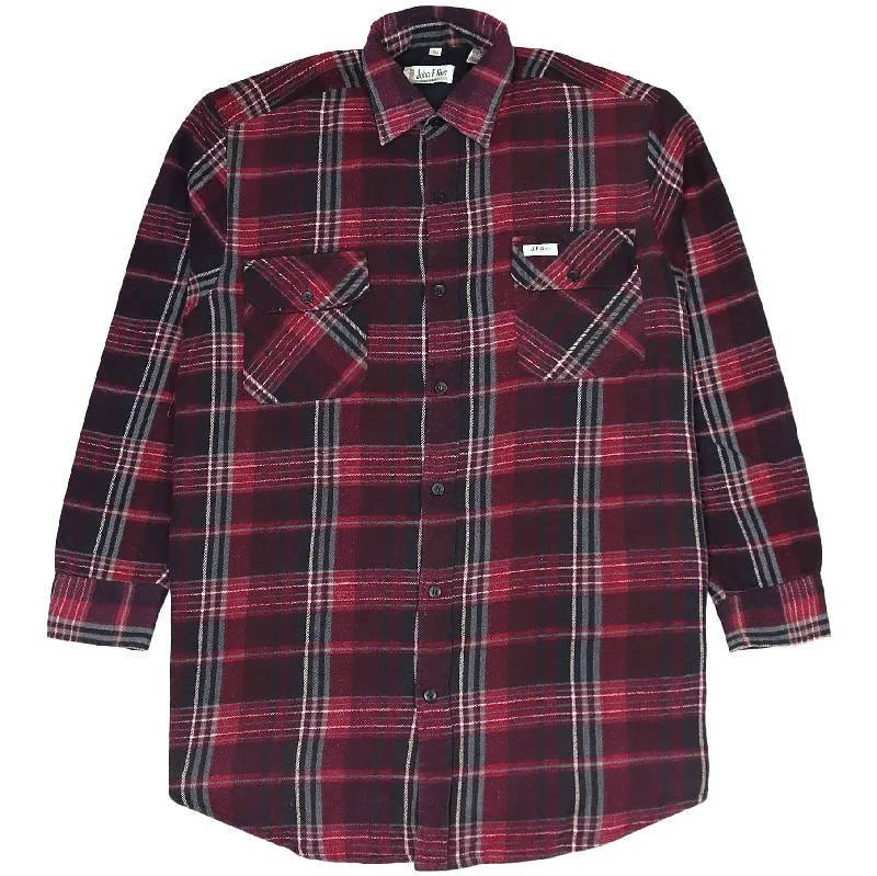 Special Buy John F. Gee Checkered Flannel Shirt Red Black