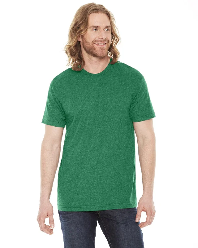 Super Savings American Apparel Unisex Poly-Cotton Short Sleeve Crewneck | Hthr Vint Green Super Savings American Apparel Unisex Poly-Cotton Short Sleeve Crewneck | Hthr Vint Green