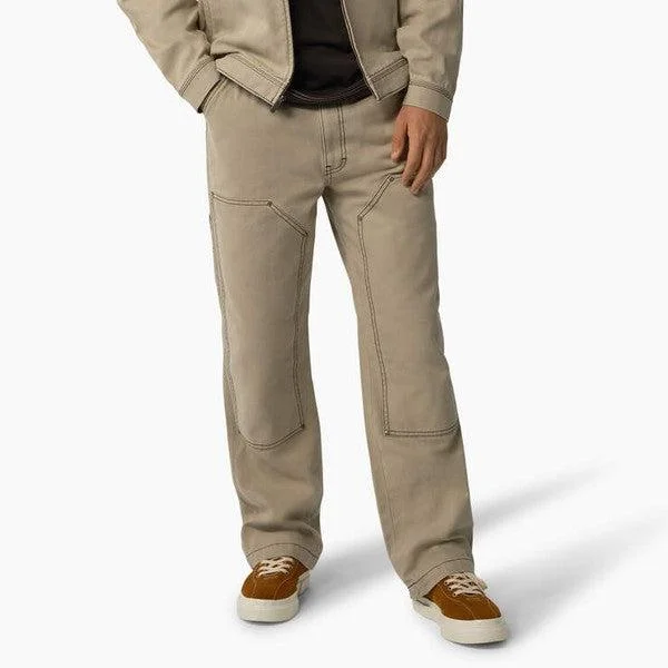 Final Clearance Dickies Skateboarding Double Knee Canvas Utility Pants Stonewashed Desert Sand - Black Final Clearance Dickies Skateboarding Double Knee Canvas Utility Pants Stonewashed Desert Sand - Black