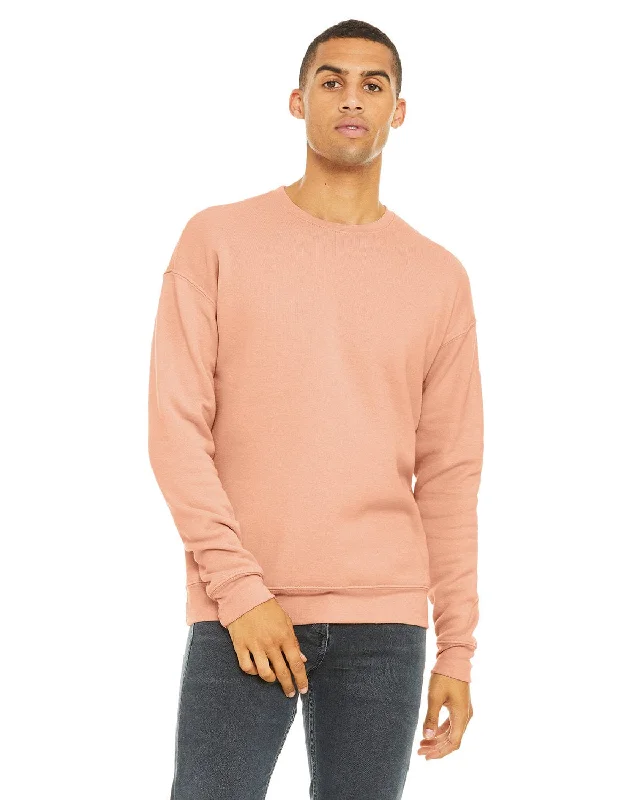 Special Price Bella+Canvas Unisex Drop Shoulder Fleece Crewneck Sweatshirt | Peach