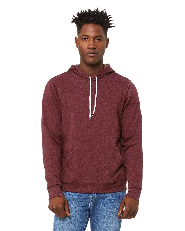 Exclusive Offers Bella+Canvas Unisex Sponge Fleece Pullover Hoodie | Heather Maroon