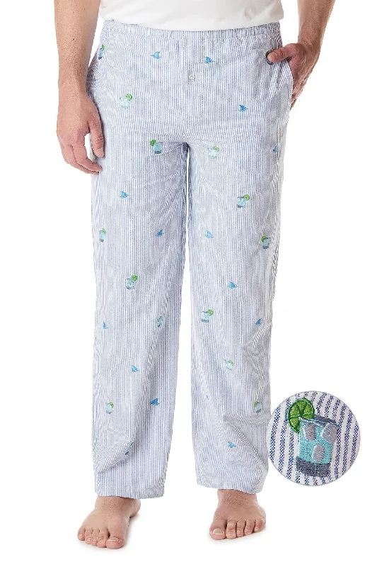 Final Sale Sleeper Pant Oxford Blue Stripe with Fin & Tonic
