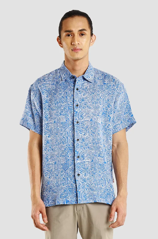 The Best Prices My Linen Embellish Flower in Snorkel Blue
