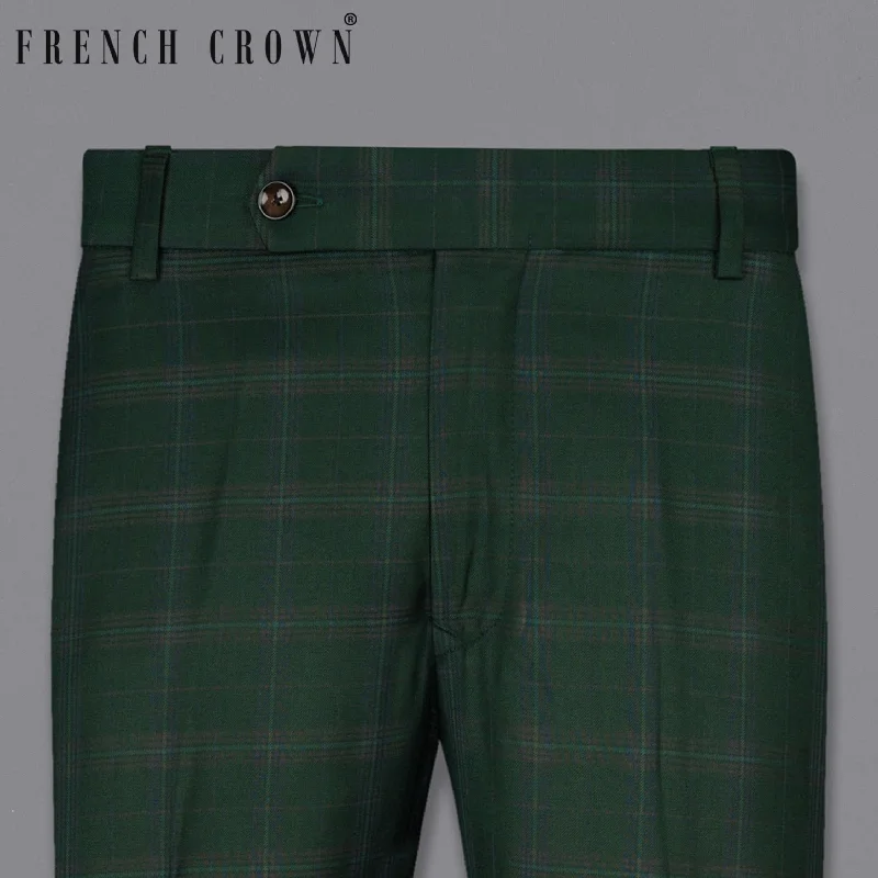Crazy Deals Celtic Green Super fine  Plaid Woolrich Pant