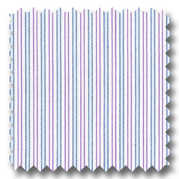 Weekend Deals to Brighten Your Day Blue and Red Stripe 200 2Ply Broadcloth - Custom Dress Shirt Weekend Deals to Brighten Your Day Blue and Red Stripe 200 2Ply Broadcloth - Custom Dress Shirt