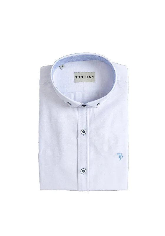 Daily Specials Tom Penn Short Sleeve Shirt, White