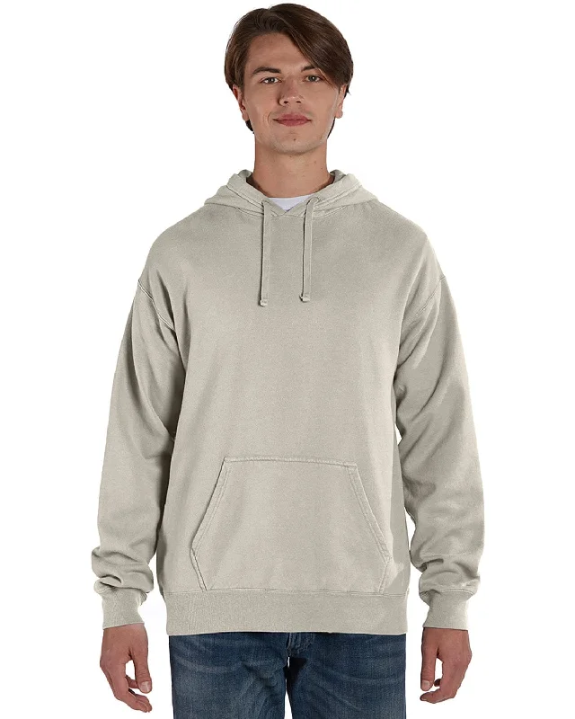 Price Blitz ComfortWash by Hanes Pullover Hooded Sweatshirt | Parchment