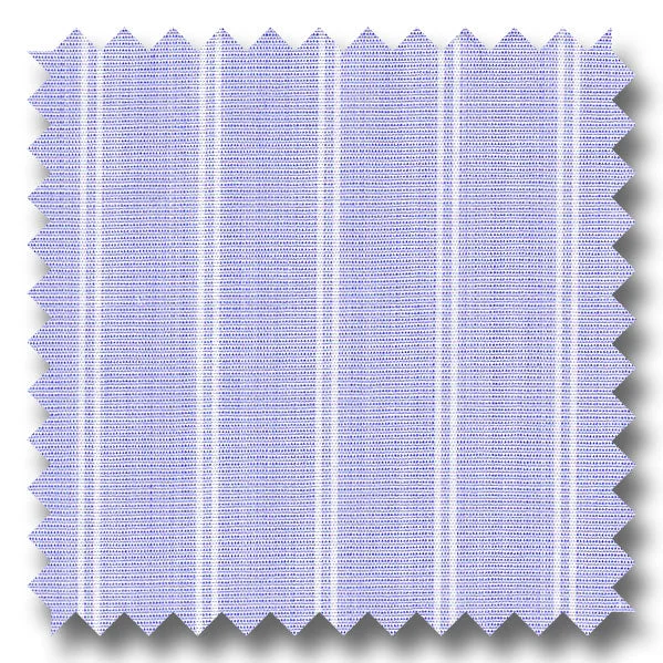 Act Fast Medium Blue Stripe 2Ply Broadcloth - Custom Dress Shirt