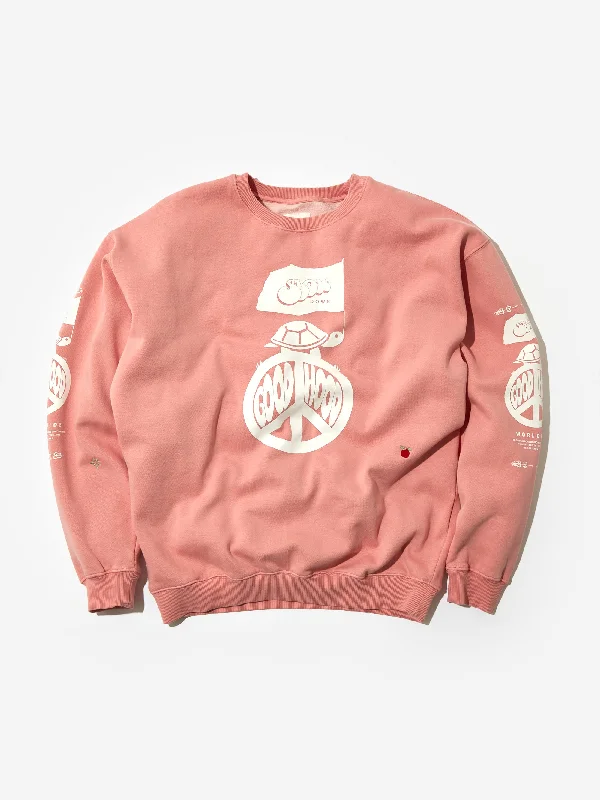 Shop the Weekend Away Goodhood Worldwide CND Crew Sweat - Pink