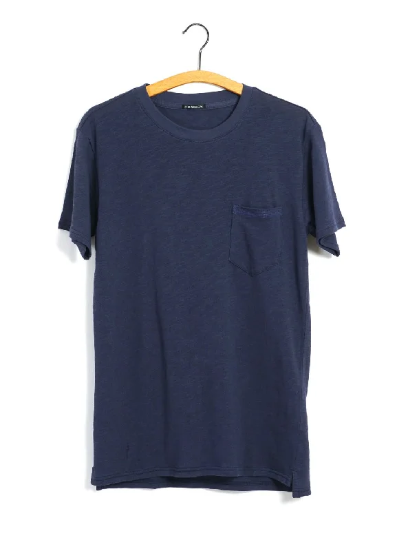 Sale Event JAMES | Crew Neck Pocket T | Blue