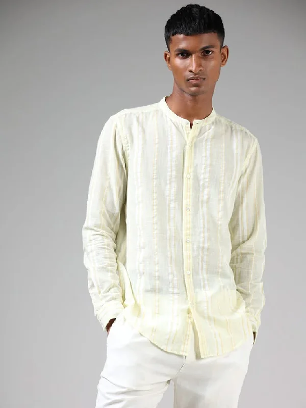 Friends and Family Sale ETA Lime Striped Resort-Fit Shirt