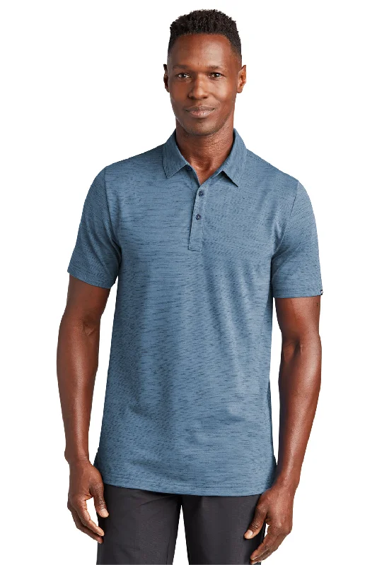Time-Limited Offer TravisMathew Mens Auckland Slub Wrinkle Resistant Short Sleeve Polo Shirt - Riviera Blue Time-Limited Offer TravisMathew Mens Auckland Slub Wrinkle Resistant Short Sleeve Polo Shirt - Riviera Blue