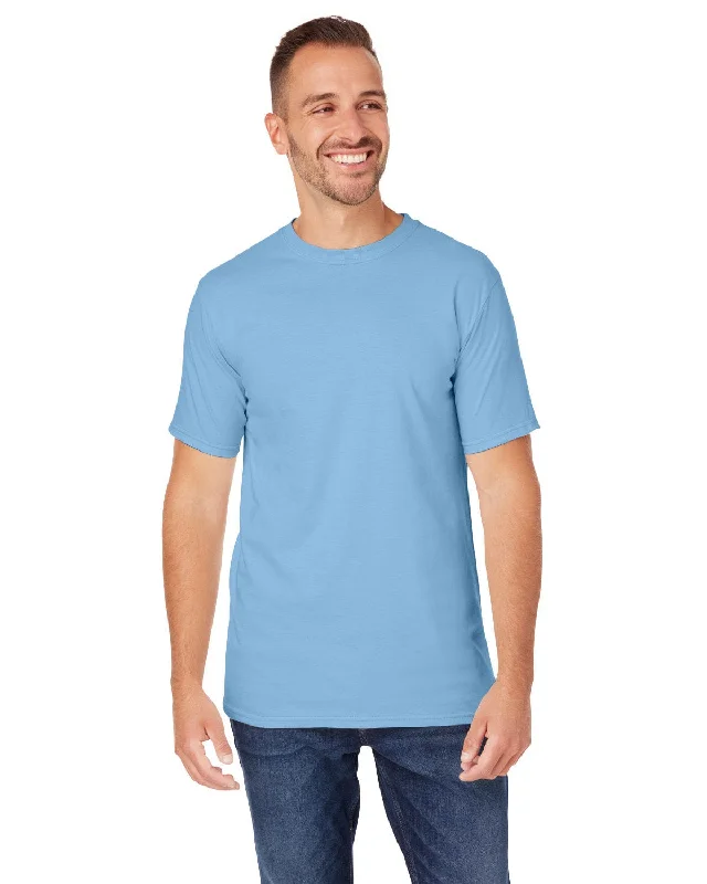Weekend Bargains Galore Econscious Mens Ringspun Cotton T-Shirt | Niagara Blue