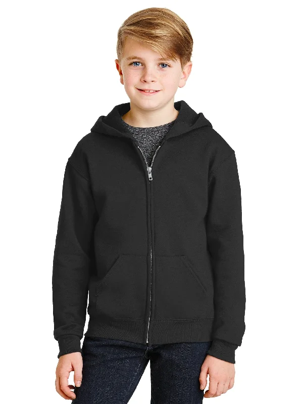 Weekend Deal Jerzees Youth Full-Zip Hooded Sweatshirt