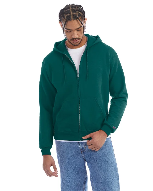 Exclusive Access Champion EcoSmart Full-Zip Hoodie | Emerald Green