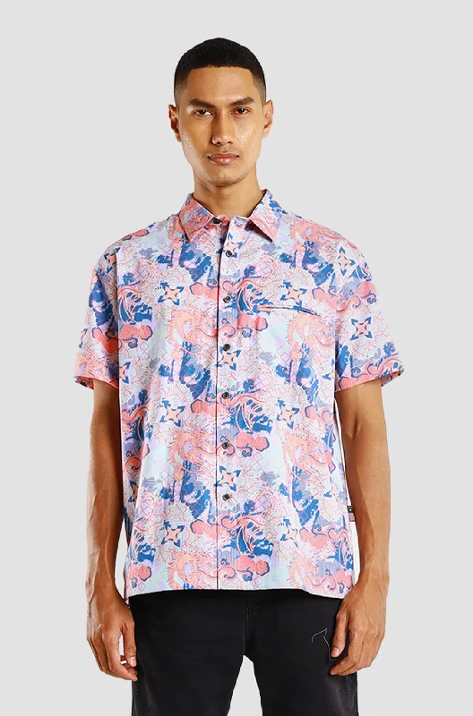 Special Discount Nusantara Modern Fit Hydra Flames in Salmon
