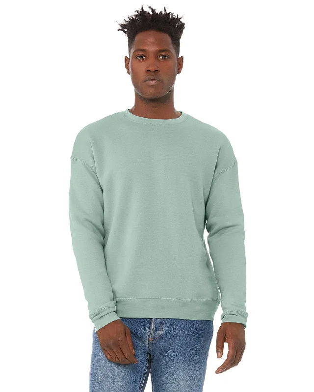 Discount Deals Bella+Canvas Unisex Drop Shoulder Fleece Crewneck Sweatshirt | Dusty Blue