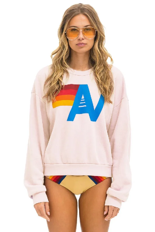 Weekend Offers That Please LOGO RELAXED CREW SWEATSHIRT - LIGHT PINK