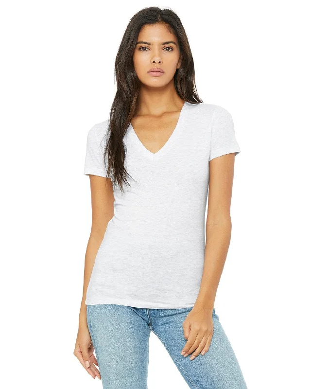 Weekend Deals That Spark Bella+Canvas Ladies Deep V-Neck T-Shirt | Ash