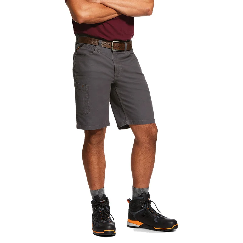 Weekend Specials to Love Ariat Men's Rebar DuraStretch Made Tough 10" Shorts_Rebar Grey Weekend Specials to Love Ariat Men's Rebar DuraStretch Made Tough 10" Shorts_Rebar Grey