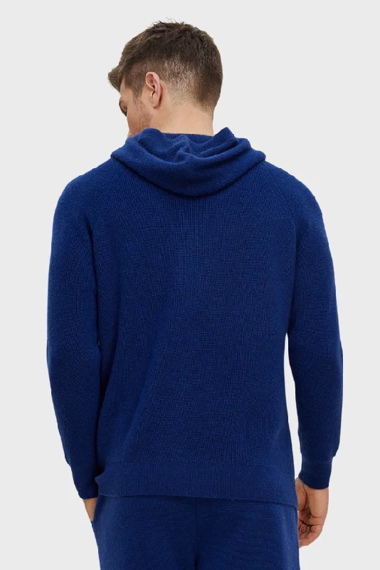 Markdowns Ribbed Cashmere Full Zipper Hoodie