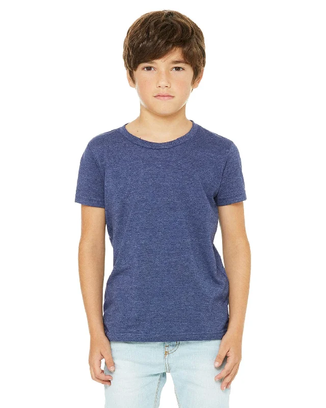 Price Smash Bella+Canvas Youth CVC Jersey T-Shirt | Heather Navy