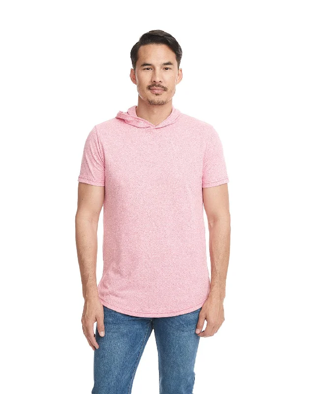 Limited Time Offer Next Level Apparel Unisex Mock Twist Short Sleeve Hoody T-Shirt | Tech Pink Limited Time Offer Next Level Apparel Unisex Mock Twist Short Sleeve Hoody T-Shirt | Tech Pink