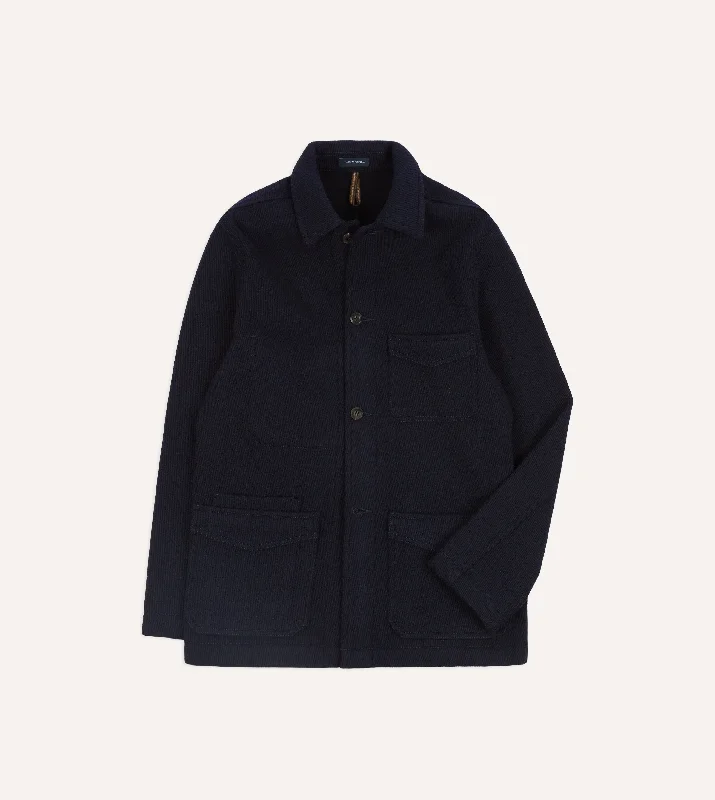 Weekend Specials to Snag Navy Wool Five-Pocket Chore Jacket