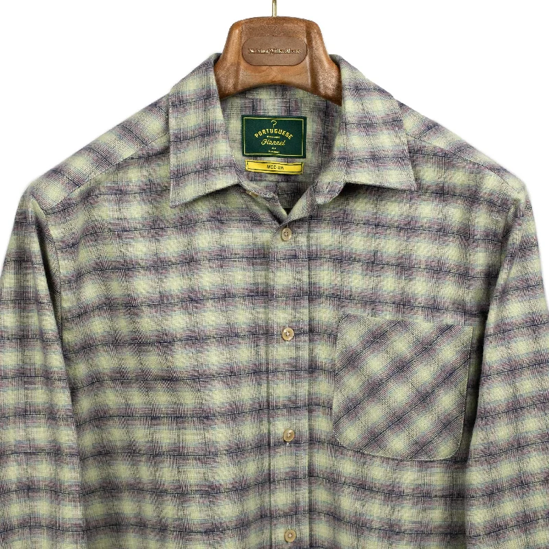 Sale Alert Ilusion shirt in basketweave-effect heavy cotton flannel
