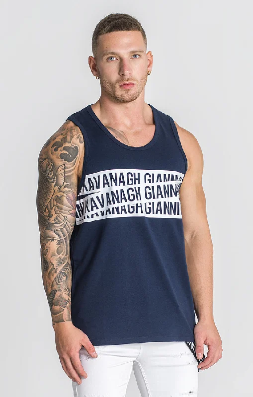 Bargain Prices Navy Blue 911 Tanktop